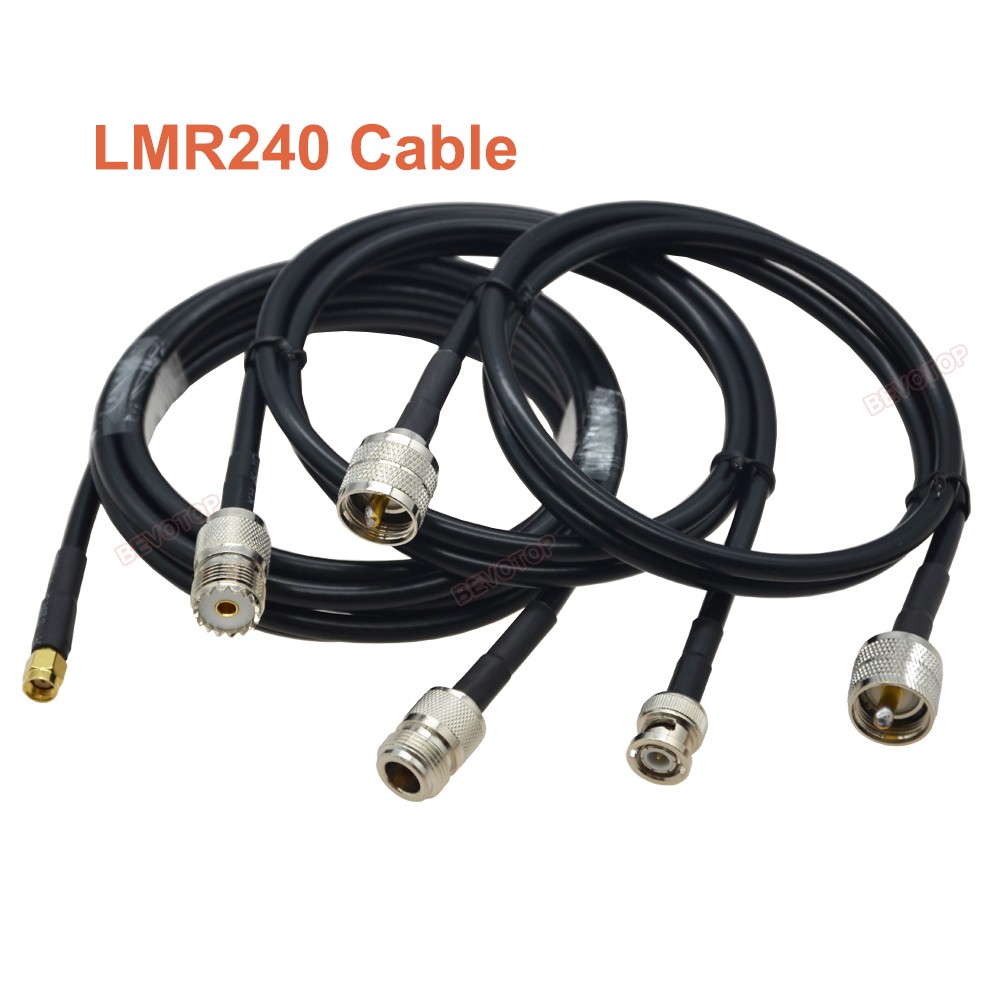 LMR240 Pigtail N Female to SMA Male Plug RF Adapter 50ohm 50-4 RF Coaxial Cable Jumper 4G 5G LTE Extension Cord 50cm~50m