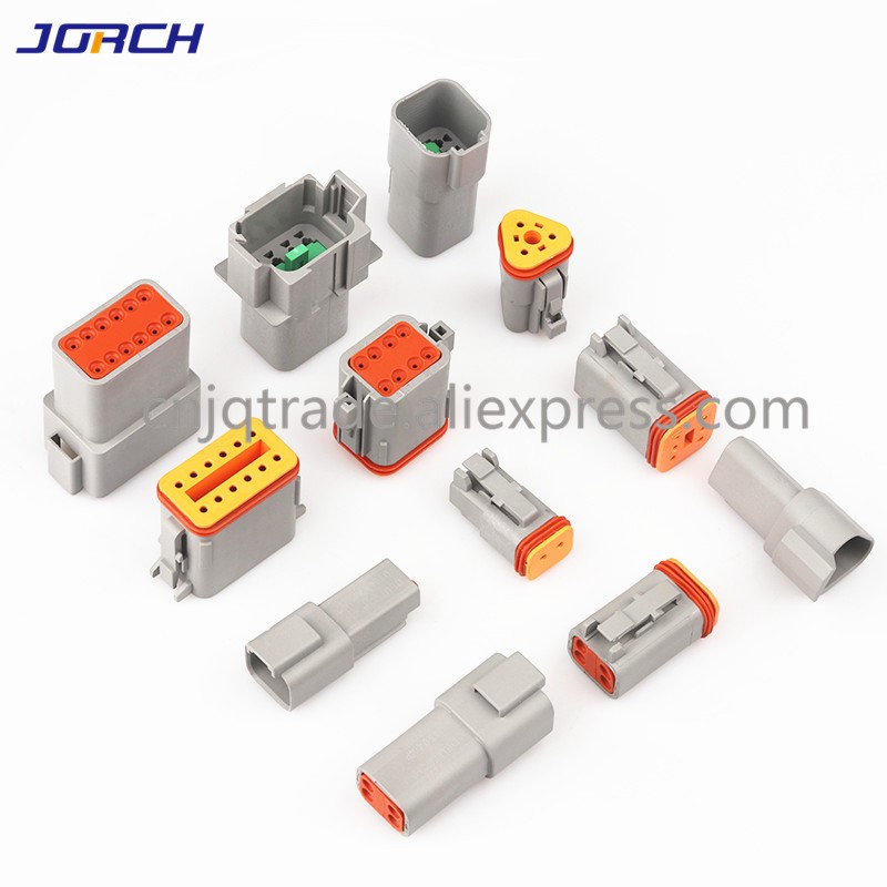 German DT Series 2-12P Waterproof Wire Connector Kit DT06-2S DT04-2P Auto Sealed Plug DT Connector With Terminal Box