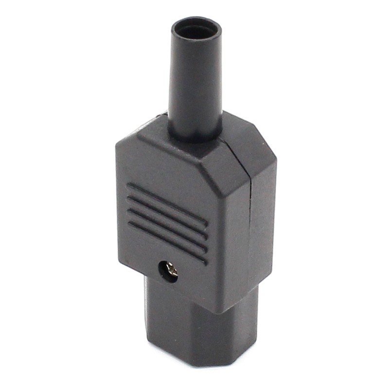 10pcs New Wholesale Price 10A 250V Black IEC C13 Female Plug Rewirable Power Connector 3 Pin AC Socket