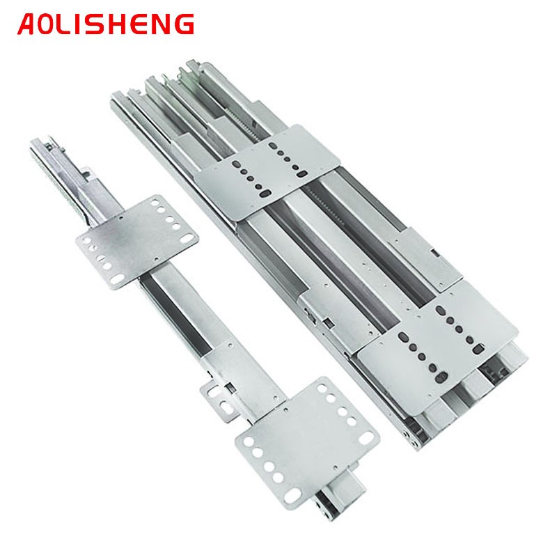 AOLISHENG Deep High Cabinets Heavy Duty Heaven And Earth Guide Sliding Rails Push Pull Cushioning Shock Absorber Drawer Slide