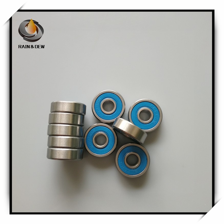 10pcs MR105RS Bearing ABEC-3 5x10x4mm Miniature MR105-2RS Ball Bearings MR105 2RS With Blue Sealed L-1050DDU