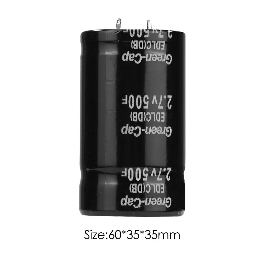 2.7V 500F Electrolytic Capacitors Farad Sensitive Metal Electrolytic Capacitors for Automotive Circuits Necessary Auto Circuit Tools