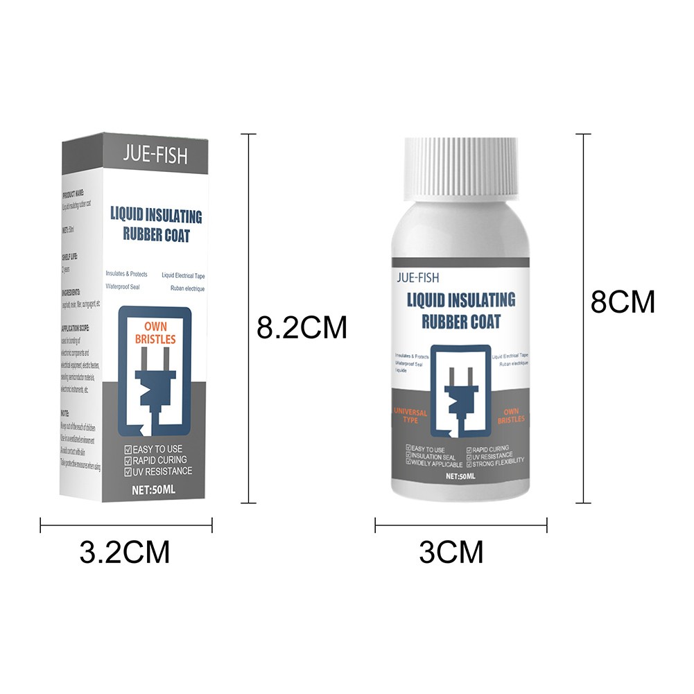 Liquid Insulation Electrical Tape Tube Fast Glue Rubber Static Dry Insulating Seal Glue Waterproof UV Protection