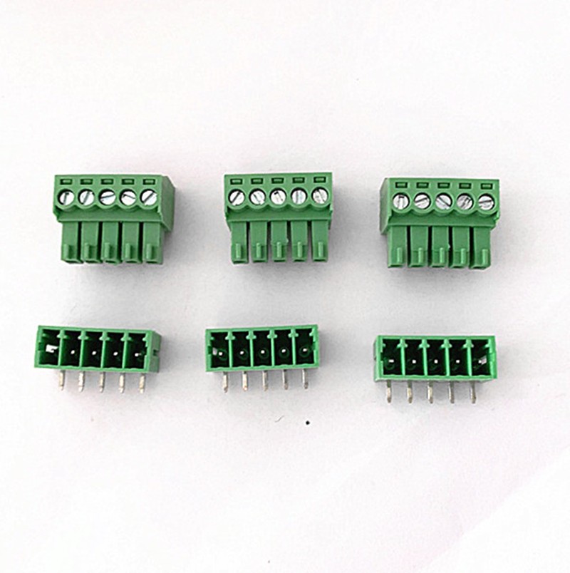 10 sets plug-in terminal block KF2EDGK-pitch 3.5mm 2P ​​3P 4P~22P Phoenix terminal straight/curved needle seat