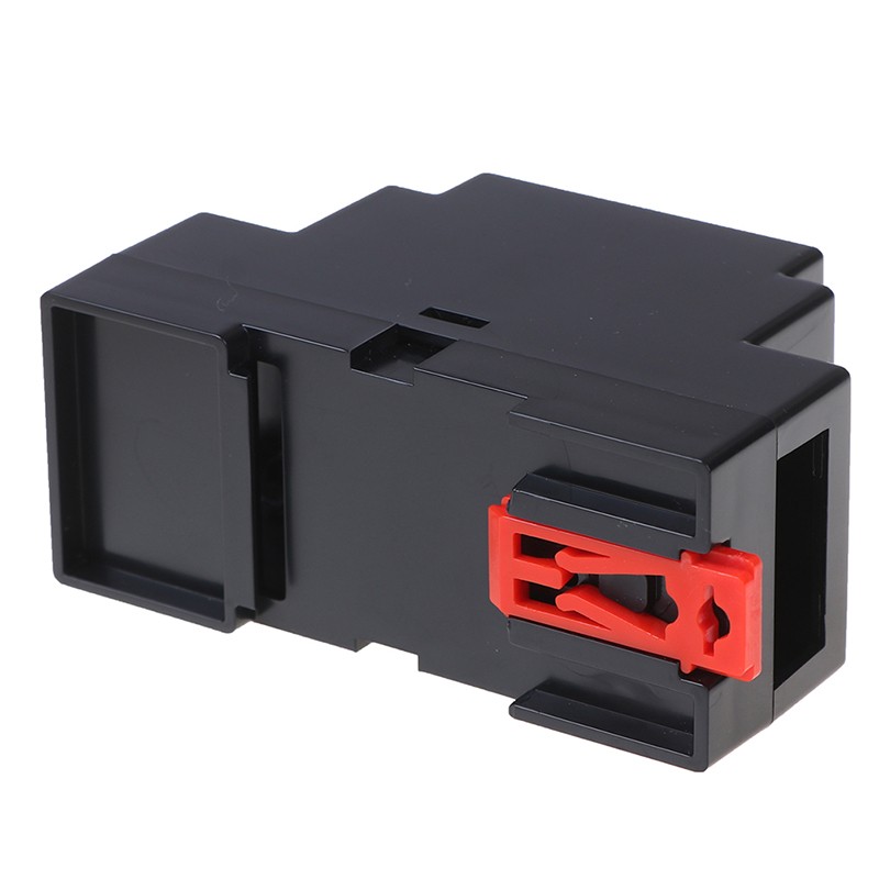 1pc 88x37x59mm Plastic Box Electronics Project Case Din Rail PLC Junction Box White Black Color