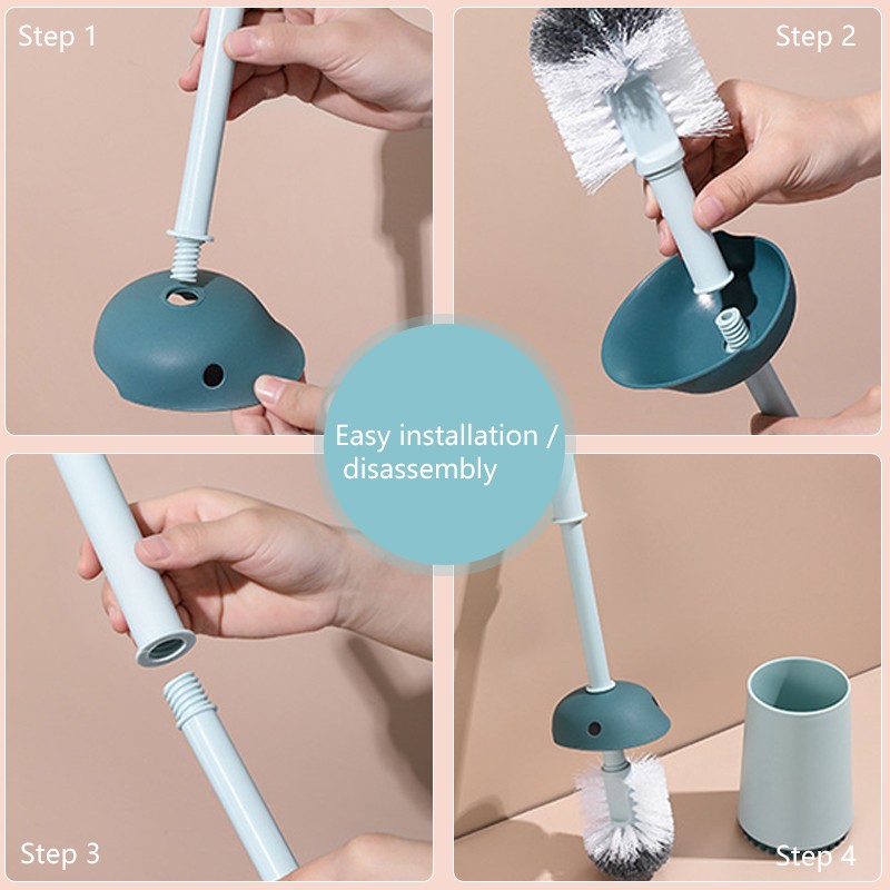 New Toilet Bowl Brush and Holder Set Convenience Cleaning Brush Bath Cleaning Supplies for Bathroom Ship Toilet Brush Holders