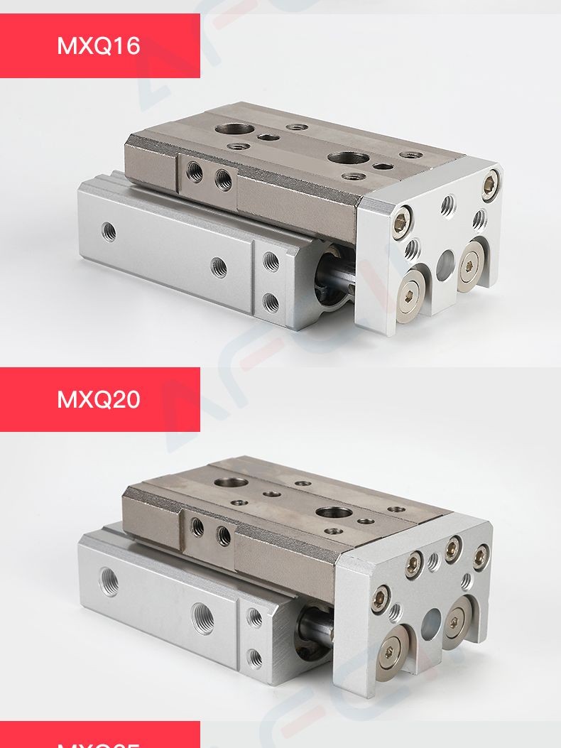 MXQ SMC Air Cylinder Table Type Dual Rail Slide Air Pneumatic Cylinder MXQ6 MXQ8 MXQ12 MXQ16 MXQ20 MXQ25