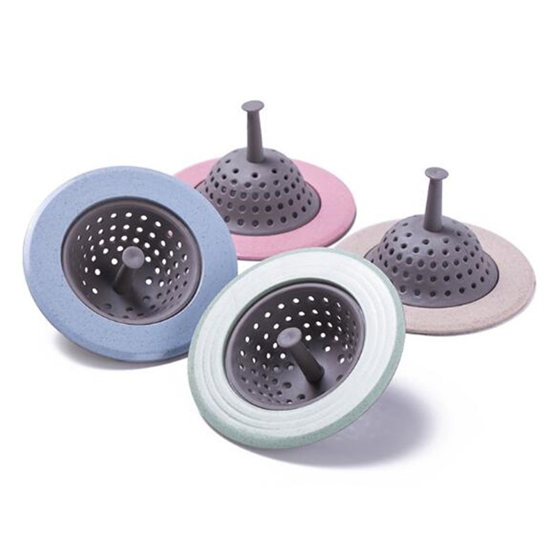 Kitchen Sink Drain Plugs Strainers Bath Drain Stopper Sink Floor Drain Plug Sewer Filter Mesh Hair Catcher Kitchen Accessories