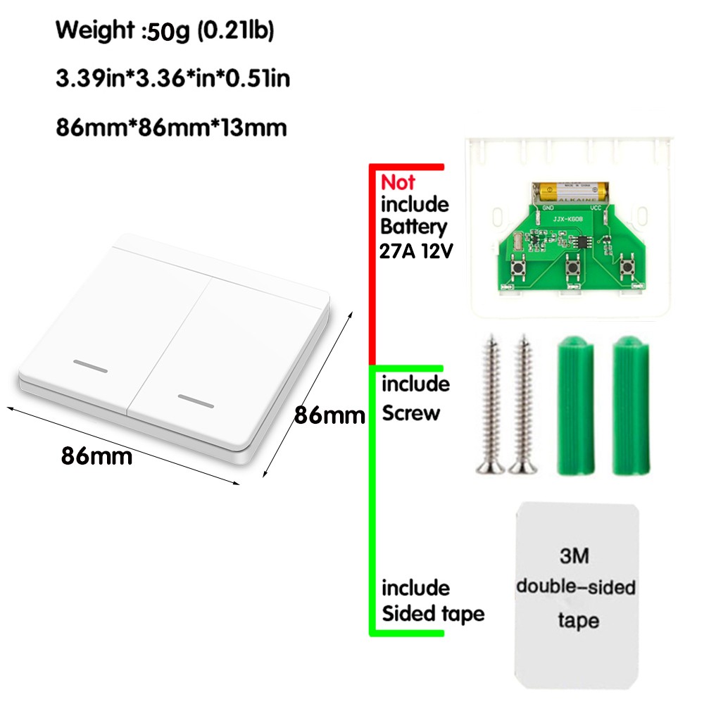 Mini Module WiFi Tuya Smart Light Switch Wall Panel Push Button Switch 433MHZ Wireless Electric Home Remote Control 220V 10A