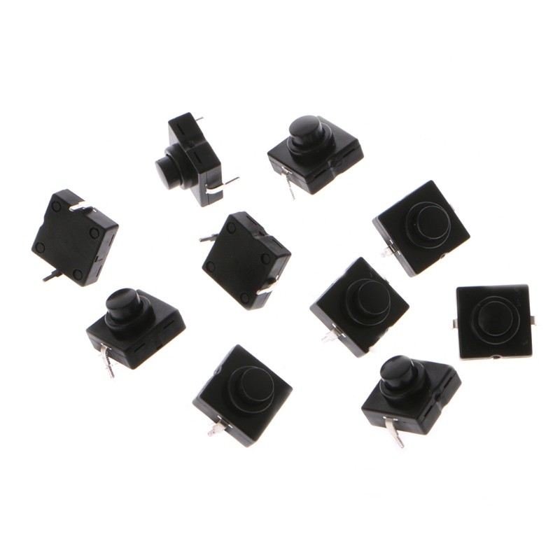 10pcs Flashlight Button Switch 1A 30V CB-1212-112D 2Pin Ultra-thin Mid-Foot