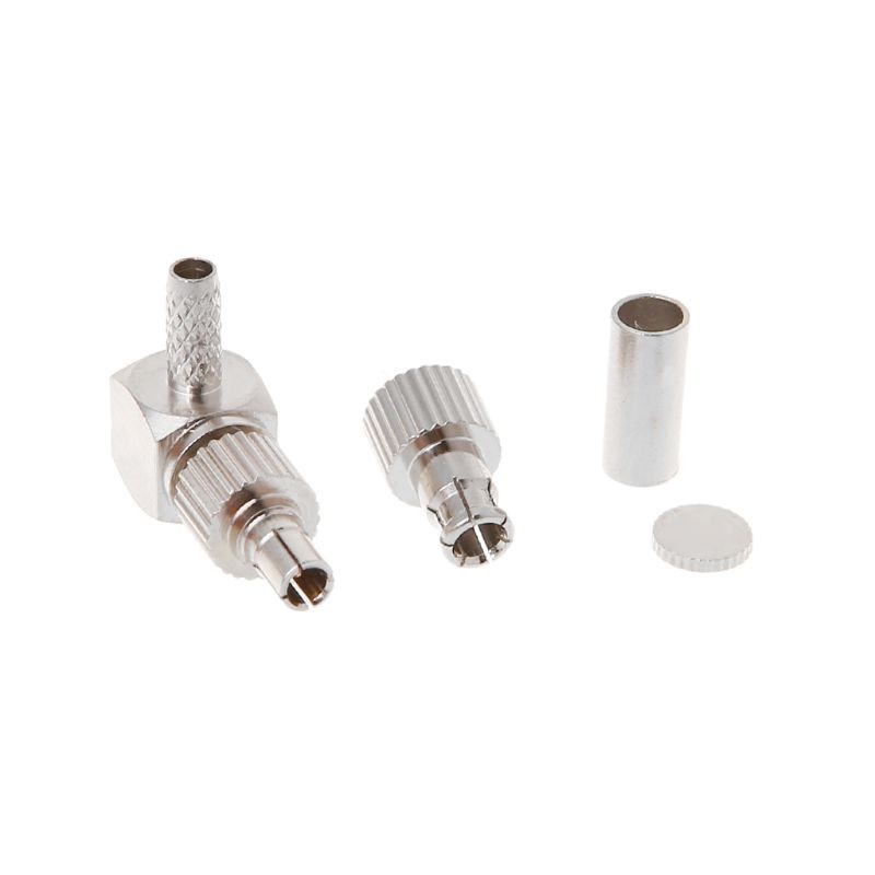 2 in 1 TS9/CRC9 Male Right Angle RF Coaxial Connector Adapter for RG174/178/316 LMR100