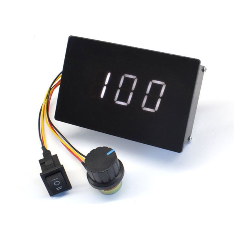 Motor speed controller, 0-100% adjustable digital display, DC 6-60V, U4LA conversion