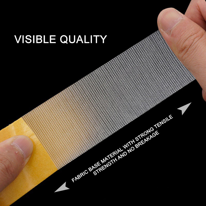 50M Double Sided Tape High Temperature Resistant Mesh Tape PET Tape Transparent Trace Strong Heat Resistant Double-sided