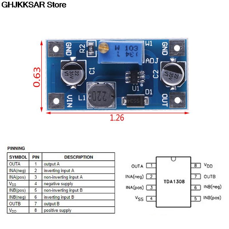 1pc 2A DC-DC Boost Step Up Volt Transformer Power Supply 2V-24V to 3V 5V 6V 9V 12V 19V