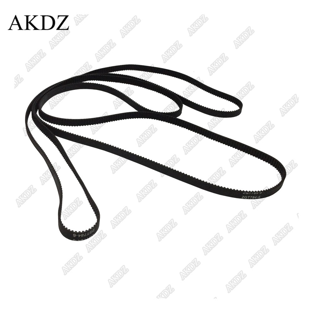 2GT timing belt length 700 710 738 740 750 752 760 782 784 800 width 6mm 2M 2GT synchronous rubber closed CNC belt