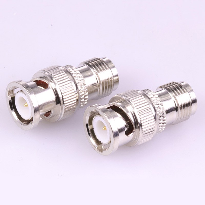 10pcs/lot BNC Male Plug to TNC Female Jack Straight RF Adapter Coupler High Quality Copper TNC to BNC M/F RF Connector Adapter