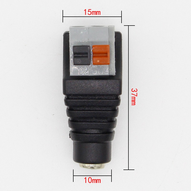 5pcs DC Male + 5pcs DC Female Connector 2.1*5.5mm DC Power Jack Adapter Plug Connector for 3528/5050/5730 Monochrome Light Strip