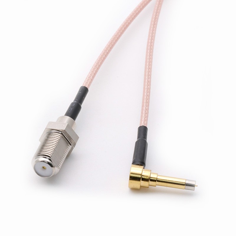 New RG316 Coaxila Cable Wholesale 15cm 6" for 3G Modem F Female Jack Switch MS156 Male Right Angle Pigtail Cable 10pcs