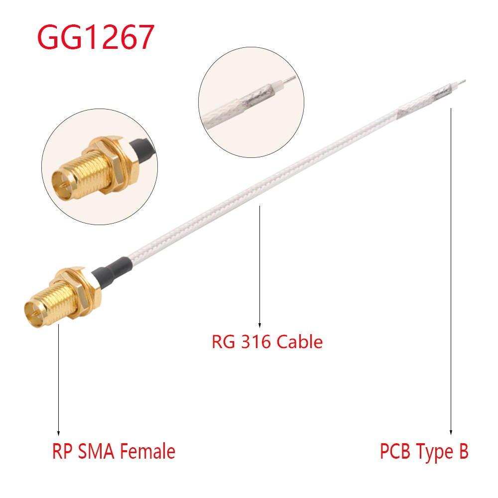 100pcs RG316 Cable Single End SMA Male to PCB Soldering Pigtail WiFi Wireless Router GPS GPRS Low Loss Jackplug Wire Connector