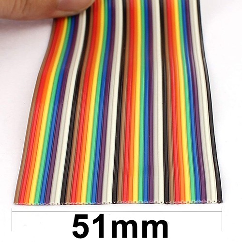 1-10M 40Pin Connector Cable 1.27mm Flat Ribbon Cable Dupont Extension Wire Cord for FC Dupont Connector Pitch Line Connecting Wire