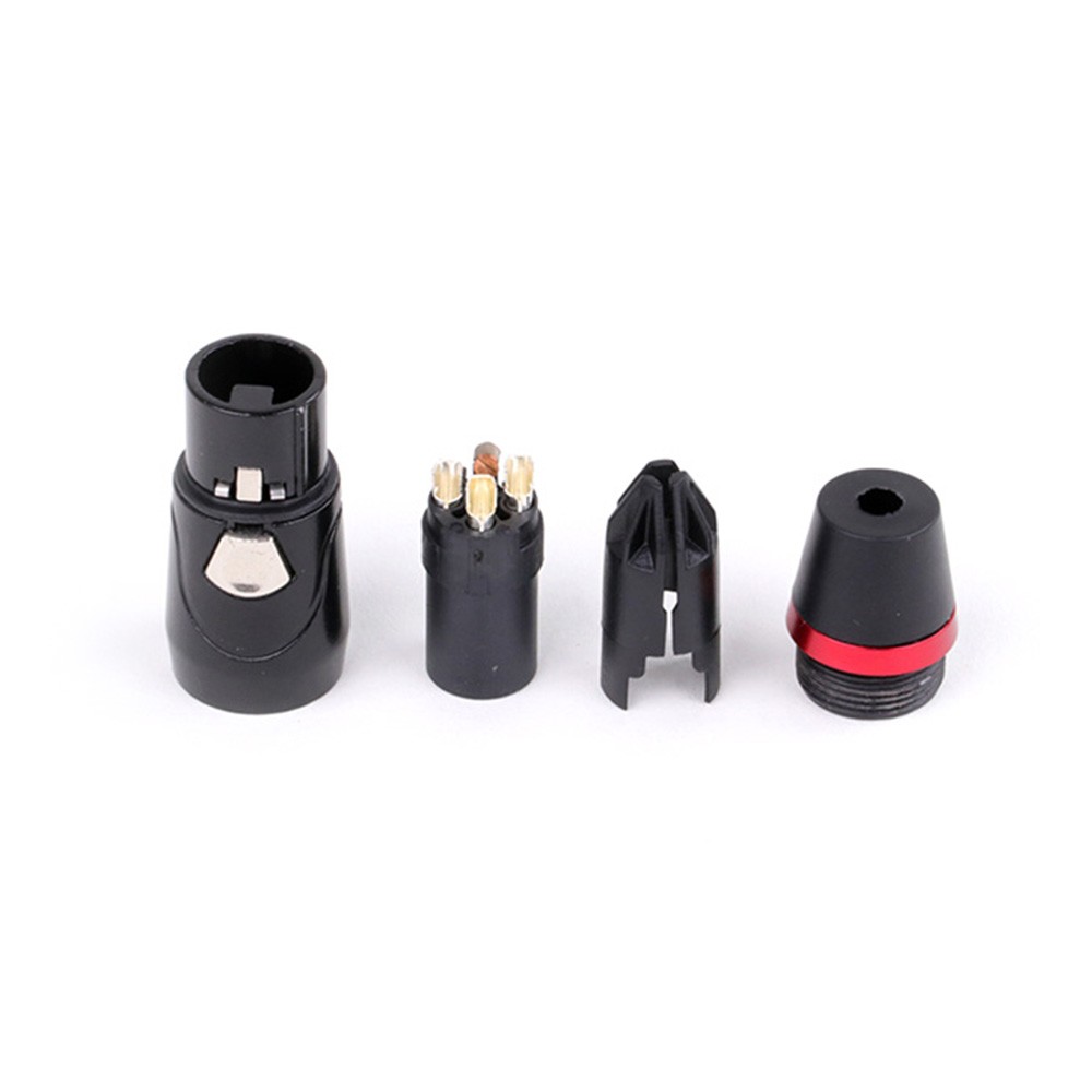 10pcs XLR Black 3 Pin Male and Female Connector Adapter for Camcorder Signal Light Application HIFI Audio