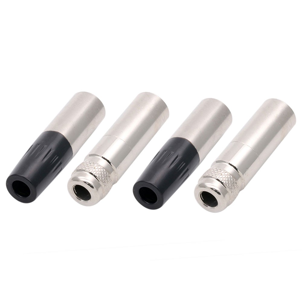 10pcs/lot Mini XLR 3Pin 4Pin 5Pin 6Pin Male Panel Chassis Socket Screw Mount Plug Small XLR Microphone MIC Audio Connector