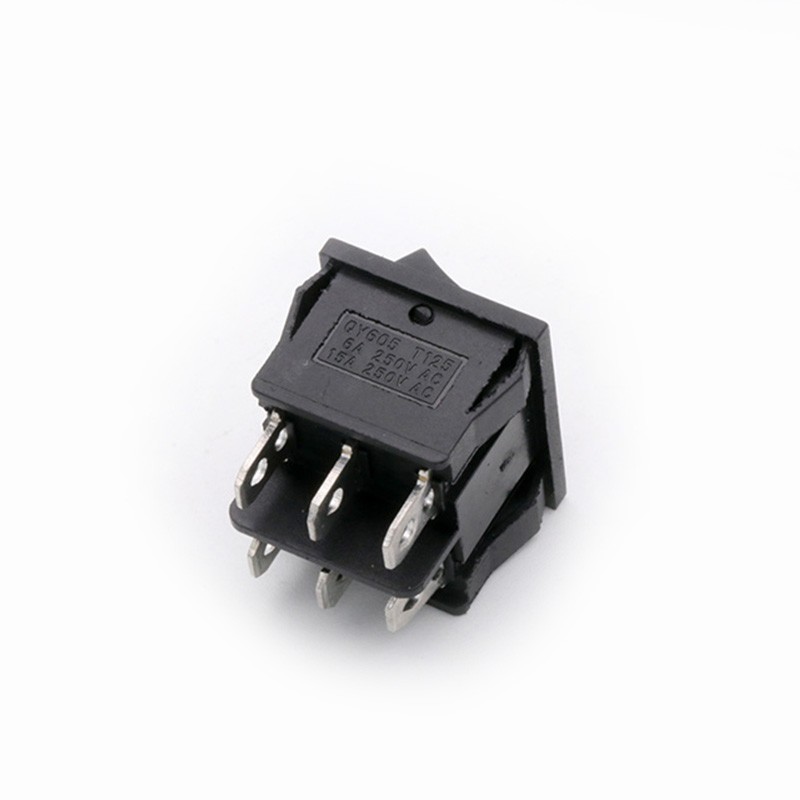 10pcs KCD5 21x24mm Double Power Rocker Switches Without Black Light ON-OFF-ON 4pin 6A/250V 15A/125V AC