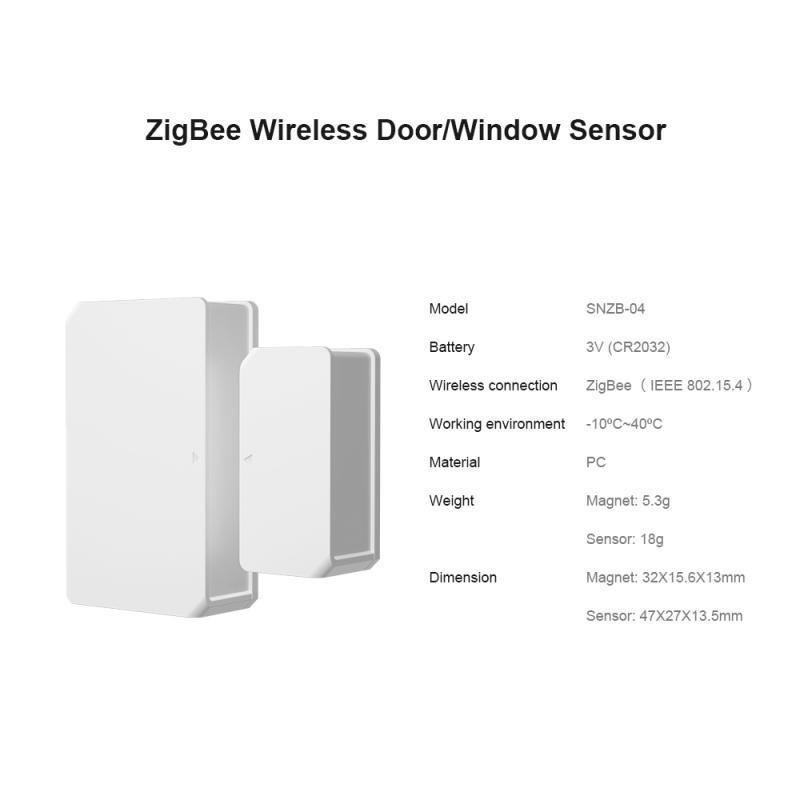 Sonoff Zigbee Door Window Opening Sensor SNZB 04 Ewelllink Smart Home Security Alarm System Alexa Google Assistant