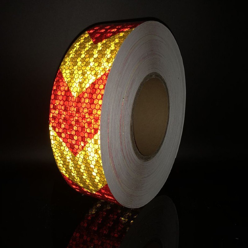 Car Styling Reflective Stickers Self Adhesive Warning Tape 50mm x 10m