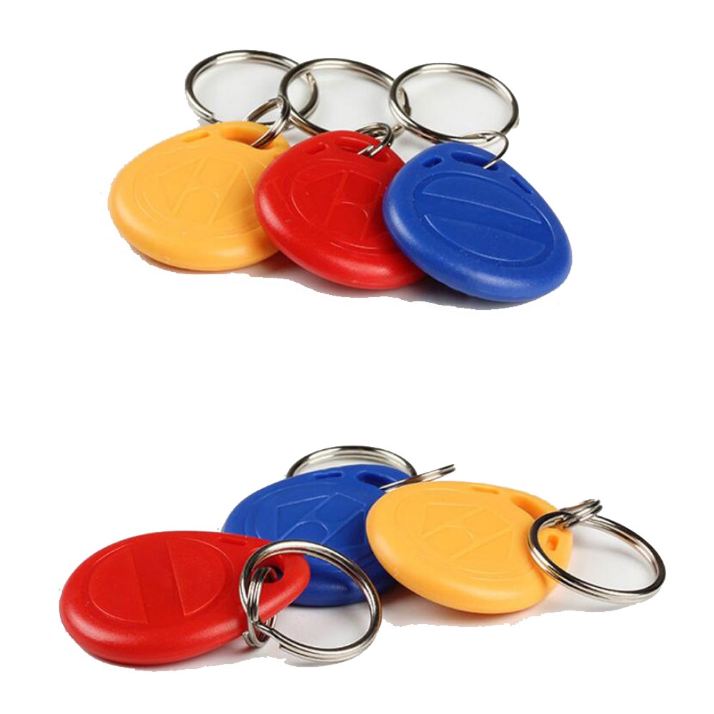 100KHZ Waterproof RFID Card Key Fob Access Control Color Smart Card Keychain 125pcs