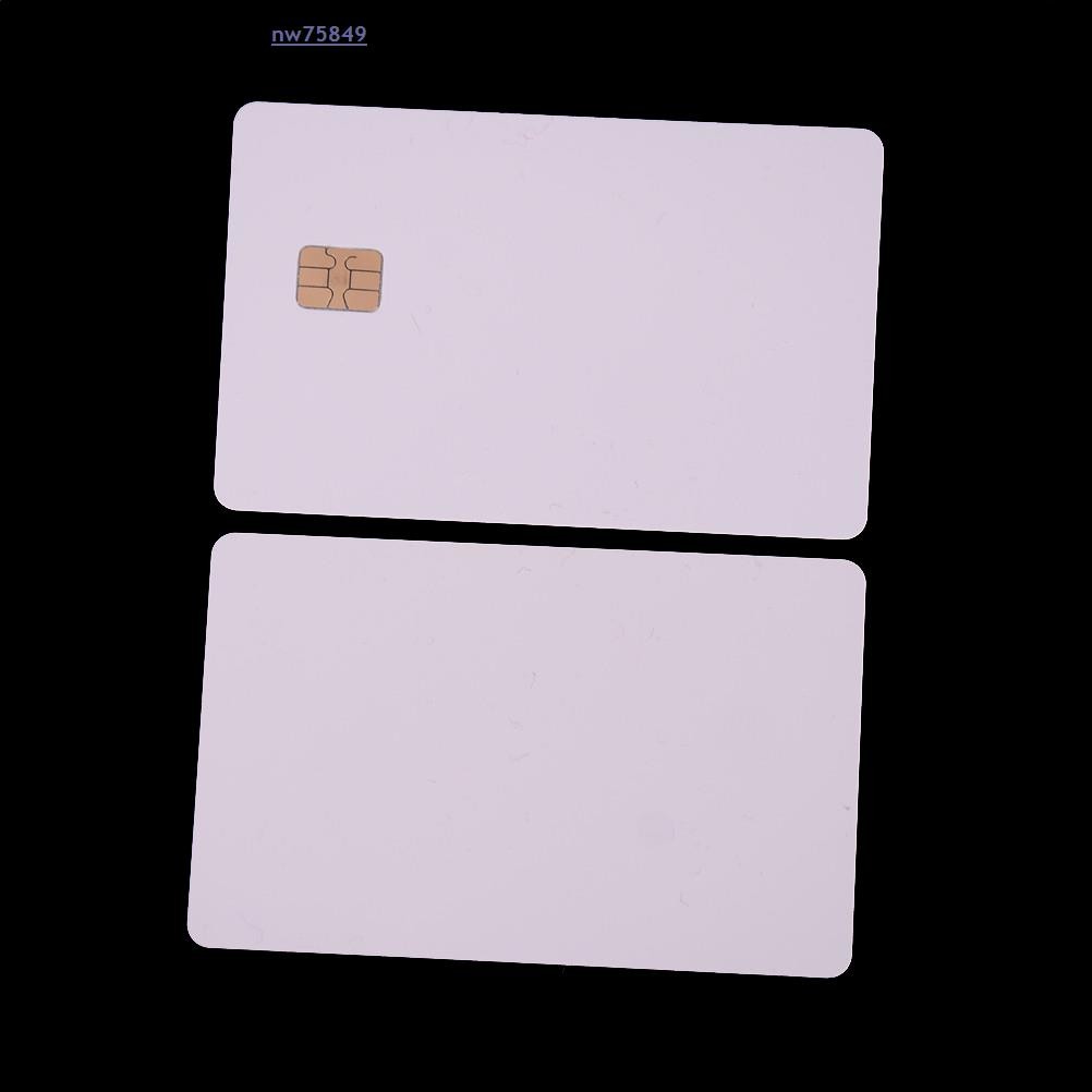 New 5pcs ISO Plastic IC With Chip SLE4442 Blank Smart Card Contact IC Card Safety White