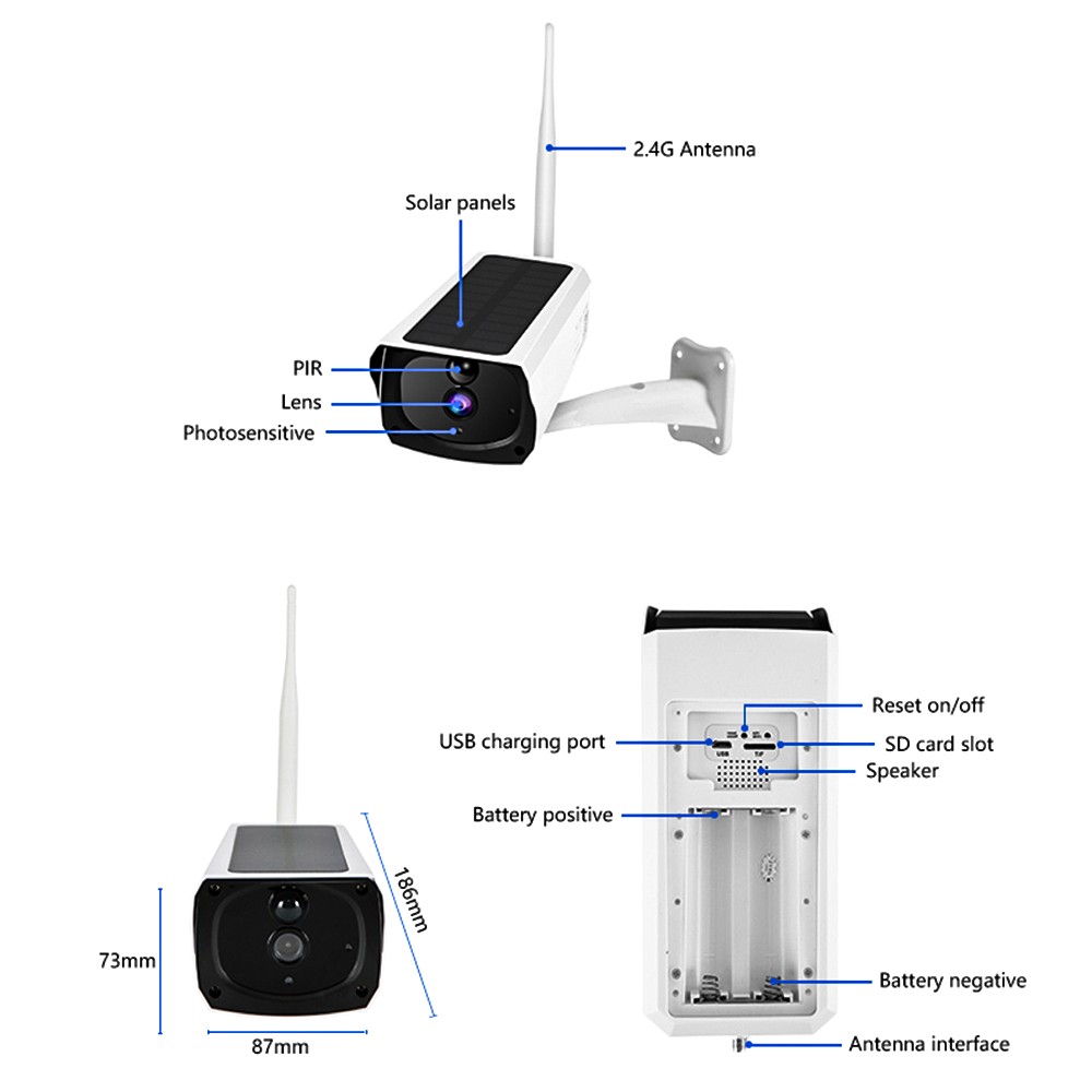 Tuya Solar Camera 4G Surveillance Cameras 3MP WiFi Security Outdoor Vidcon AI Human Detection Waterproof for Security Protection