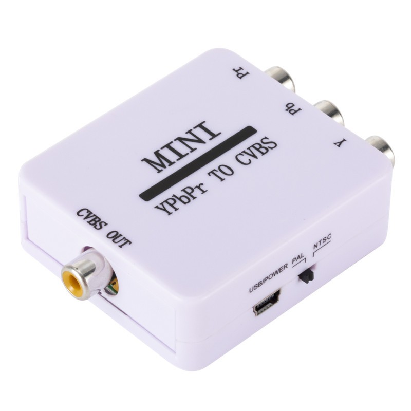 New Mini YPBPR to CVBS Converter Video Component to AV Converter for TV Display