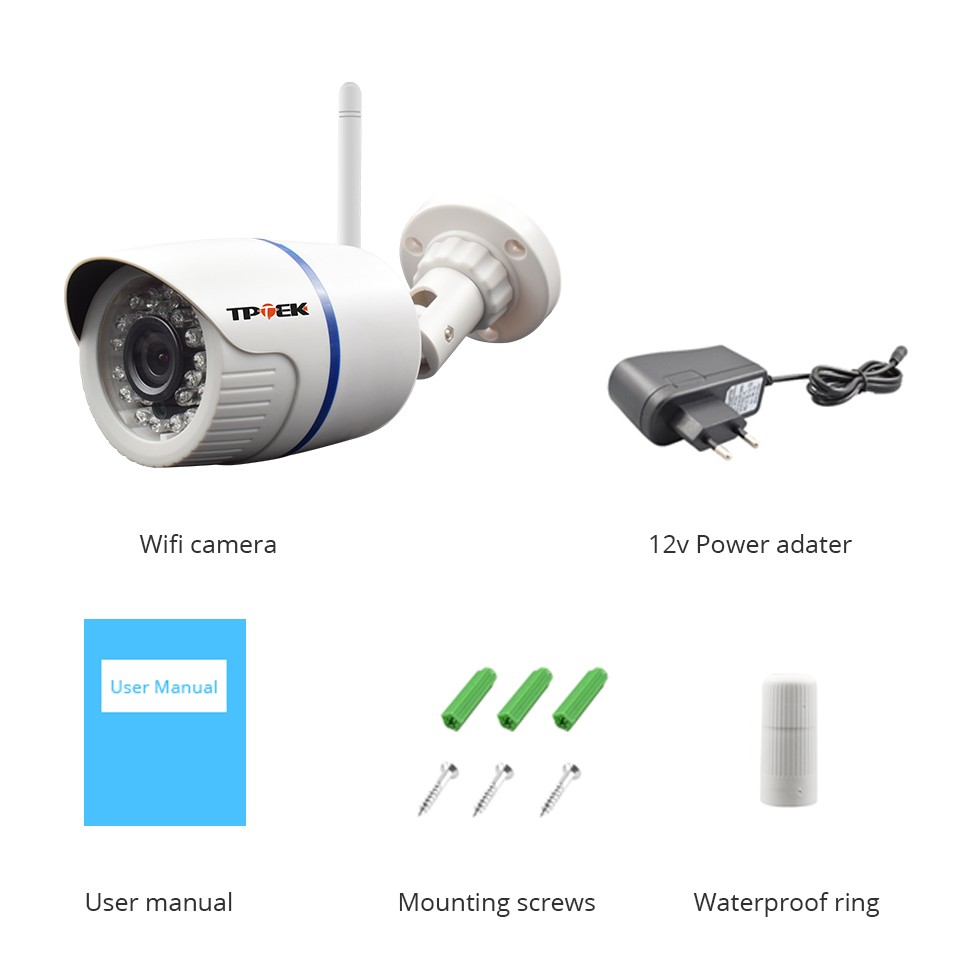 4MP Outdoor WiFi IP Camera Home Security Surveillance Video WiFi Camara HD 1080P Wireless WiFi Audio Recording Camera