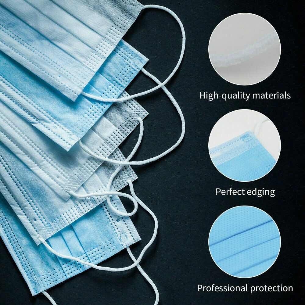 10-200pcs Mutilcolors Disposable Face Masks 3 Layers Protective Face Mask Face Mask Face Mask Adult Massage Mask