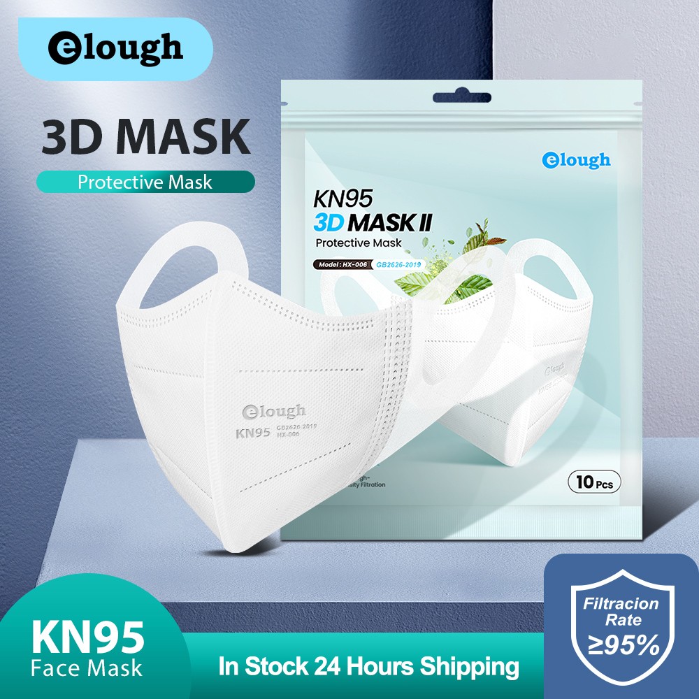 قناع Elough ثلاثي الأبعاد FFP2 Mascarillas FPP2 معتمد بـ 5 ألوان Mascarilla KN95 Adulto FP2 مكون من 4 طبقات قناع ffp2masque FFP 2