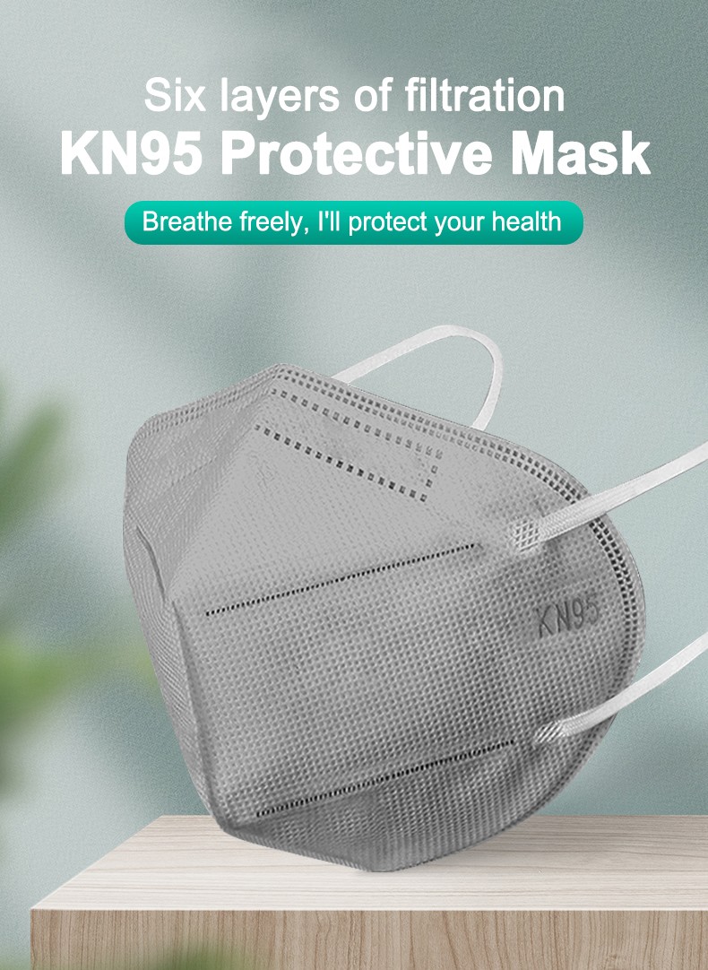 6 layer masks ce ffp2 mascarillas KN95 respirator mask activated carbon gray mask reusable dust ffp2 muffle mask ffp3