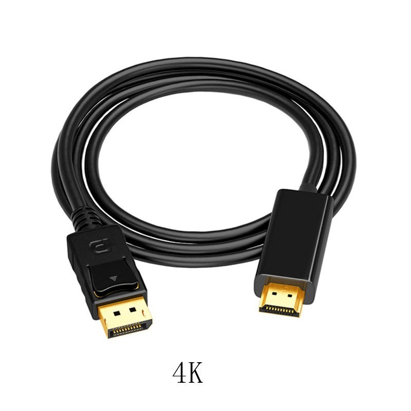 DisplayPort to HDMI Compatible Cable 1.8m 1080P DisplayPort DP to HDMI Compatible Cable for Connecting Laptop to Projectors