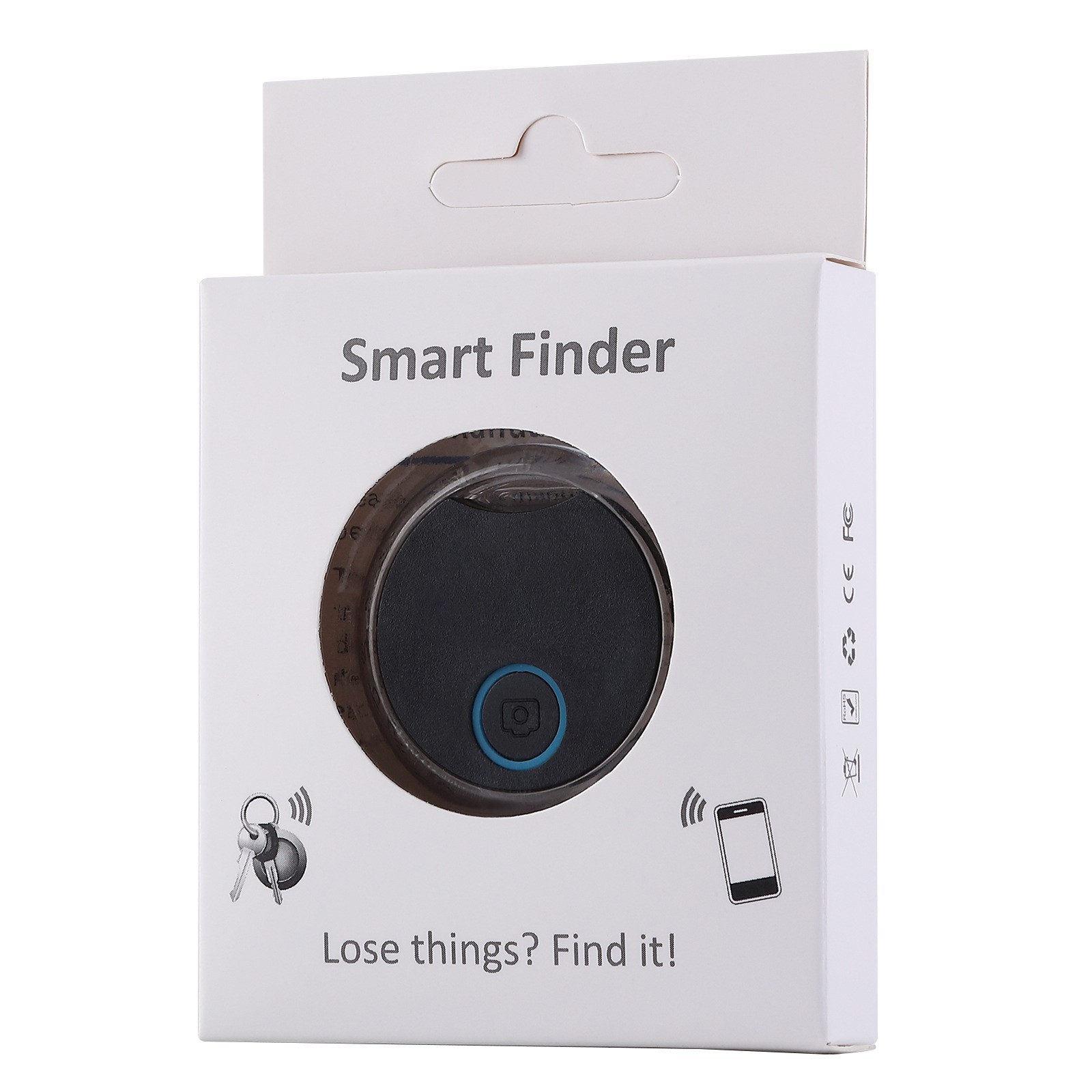 Mini bluetooth anti-lost device key element anti-lost finder smart mobile phone two-way alarm