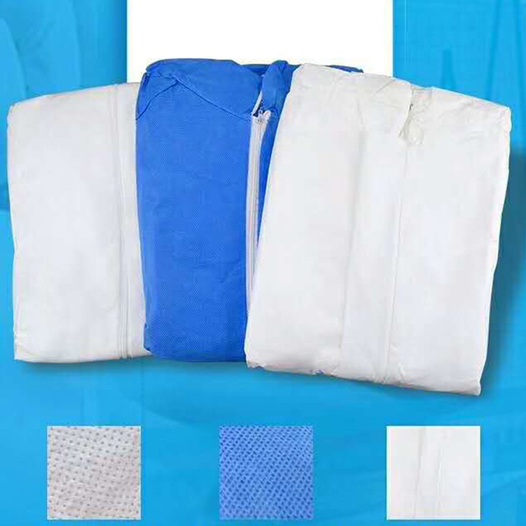 Reusable protective suit coverall solid material suit safety cover labor protection suit anti spit liquid splash protection clothing