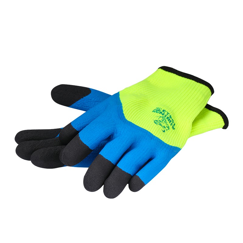 Andanda Work Gloves, Dura and Warm Palm Dipped Latex Gloves Suitable for Working in Cold Temperatures, Warm Winter Gloves