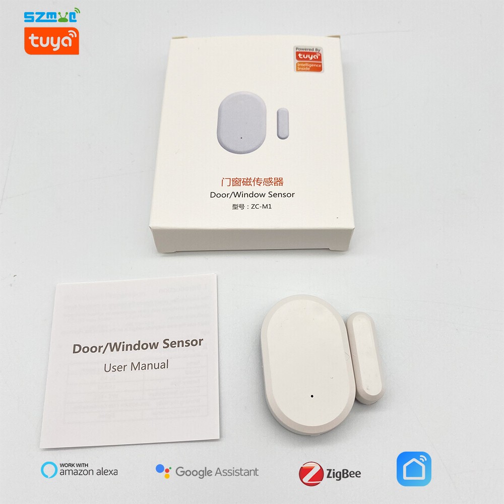 ZigBee Window Door Sensor for Tuya APP Open Entry Smart Security Alarm Compatible Work with Alexa Hub Required ZigBee Gate