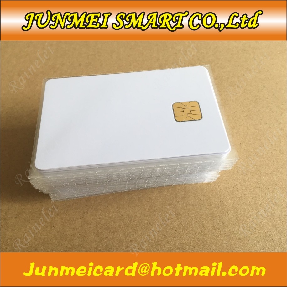 ISO 7816 White AT24C02, 24C16, AT24C64 24C128 Chip IC Card With 2K 16K 64K 128K EEPROM Memory For Access Control System 10pcs