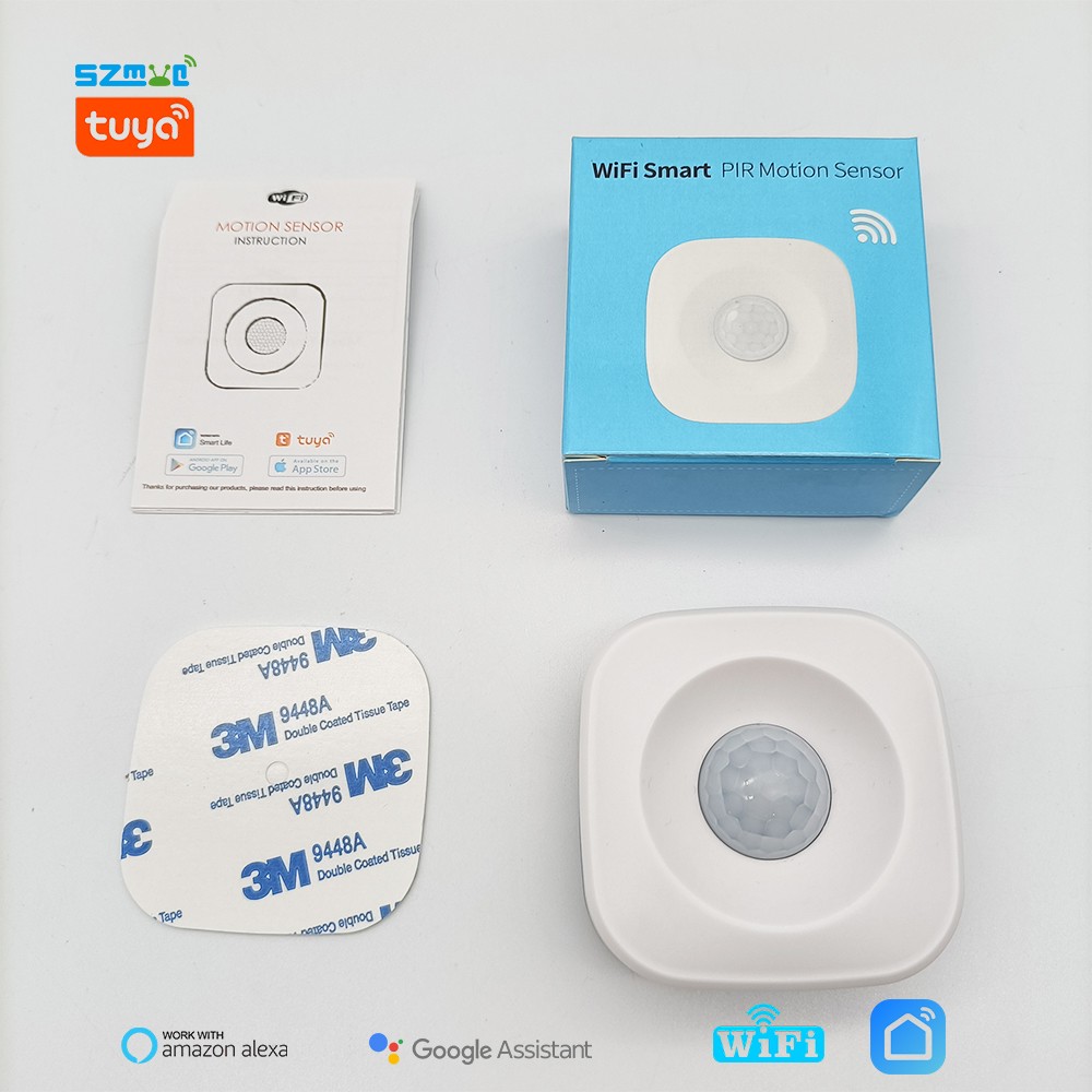 Tuya Smart Wireless Motion Sensor Smart Home Security Alarm Sensor Human Body Movement Detection Sensor Smart Life Control