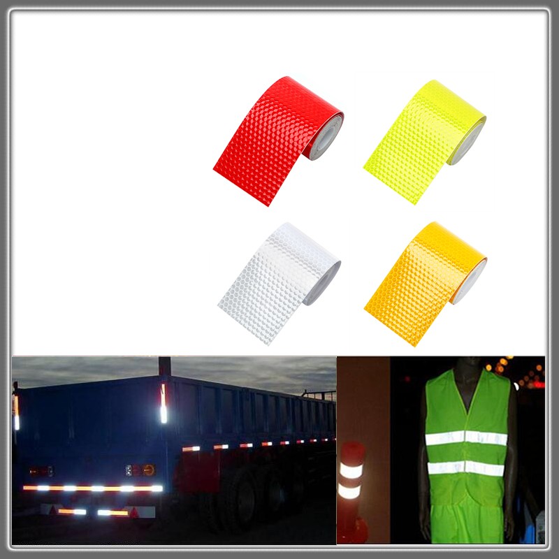 5cm x 3m Reflective Material Tape Sticker Motorcycles Car Safety Warning Tape Film Car Stickers Car Styling Various Color