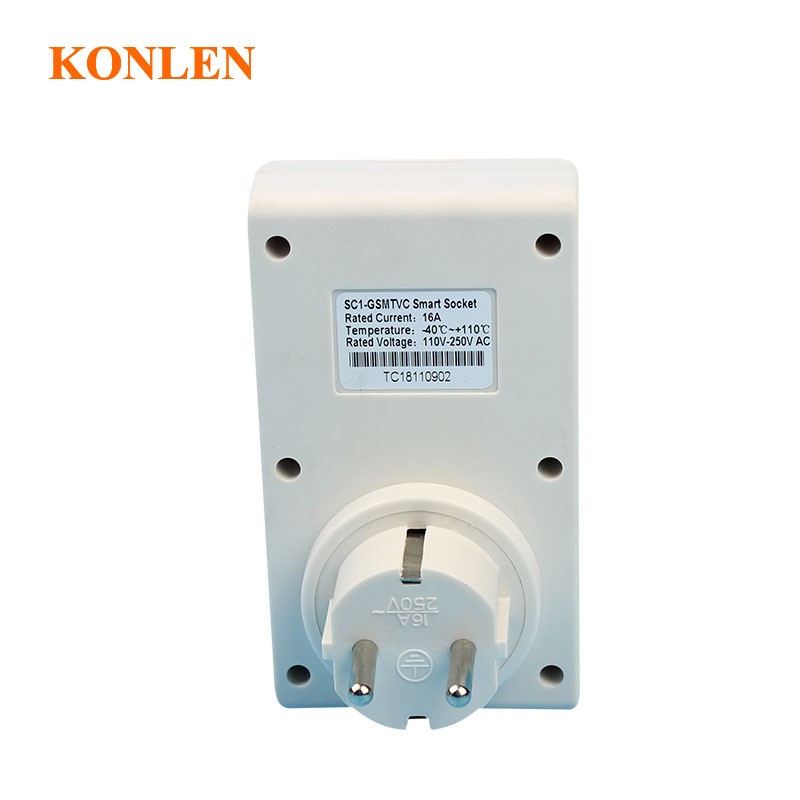 2022 16A GSM SMS Smart Power Socket Outlet Temperature Sensor Controller Smart Plug Relay Switch Home Automation Remote