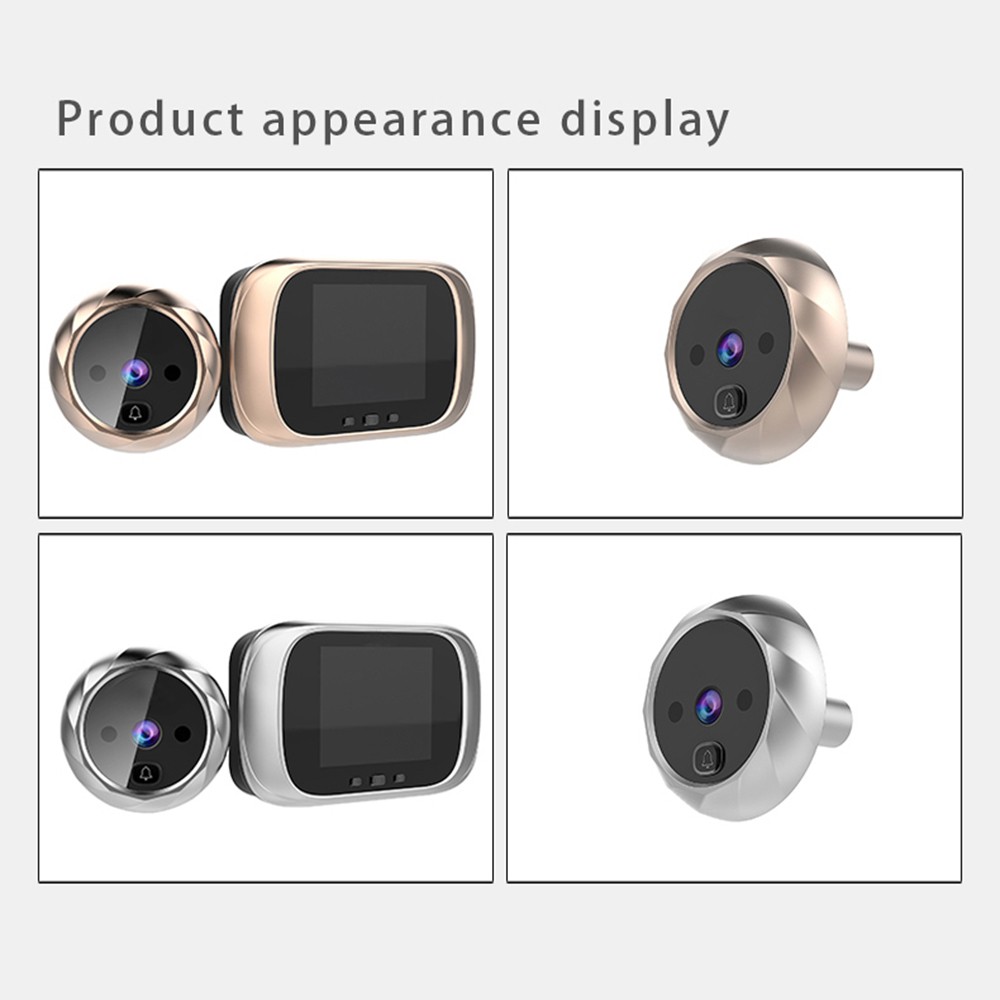 2.8 Inch LCD Color Screen Digital Doorbell 90 Degree Door Eye Electronic Doorbell Peephole Camera Viewer Outdoor Doorbell