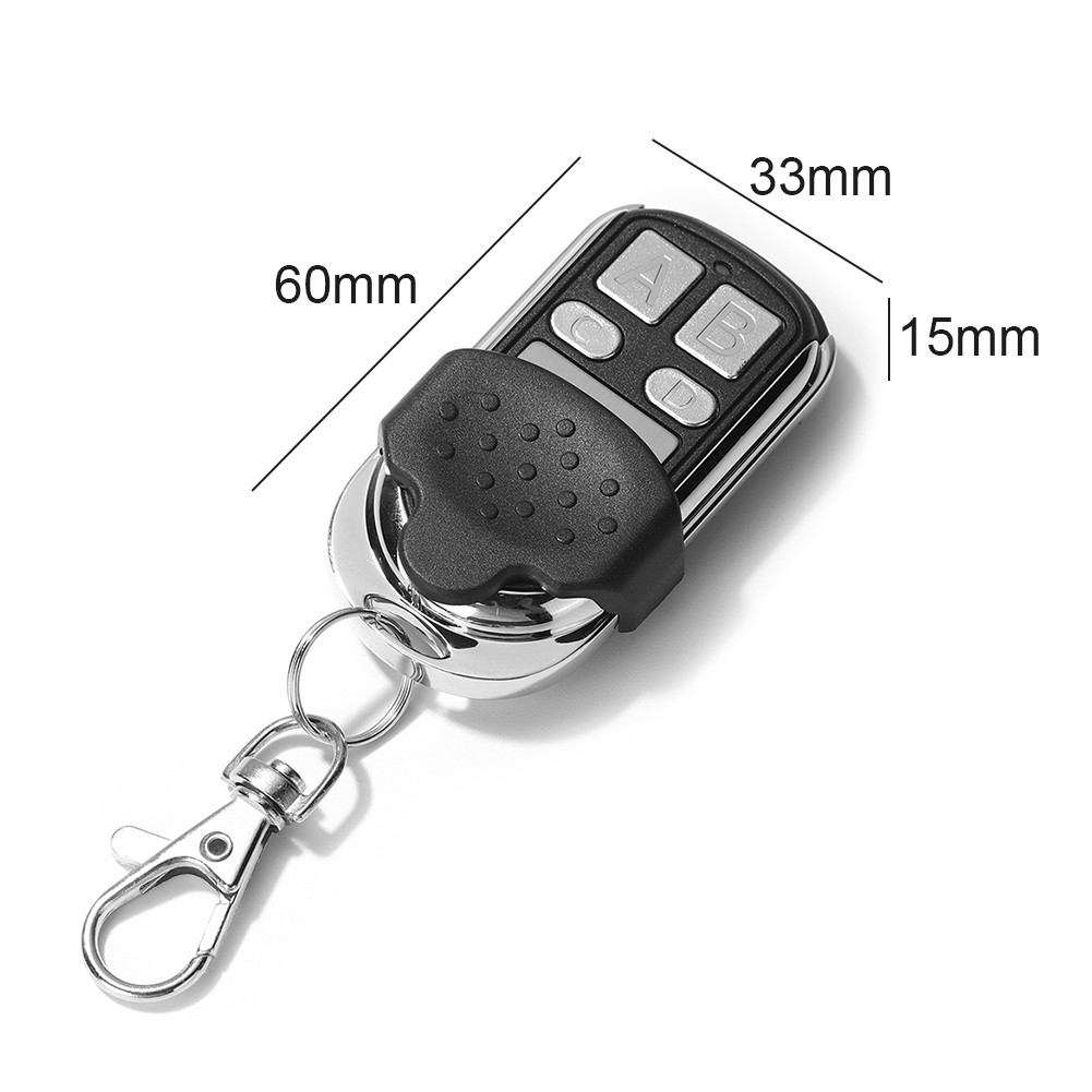 4 Buttons Duplicator Metal Clone Key Remote Control 315MHz 433MHz Fixed Learning Code for Garage Door Home Car Gate