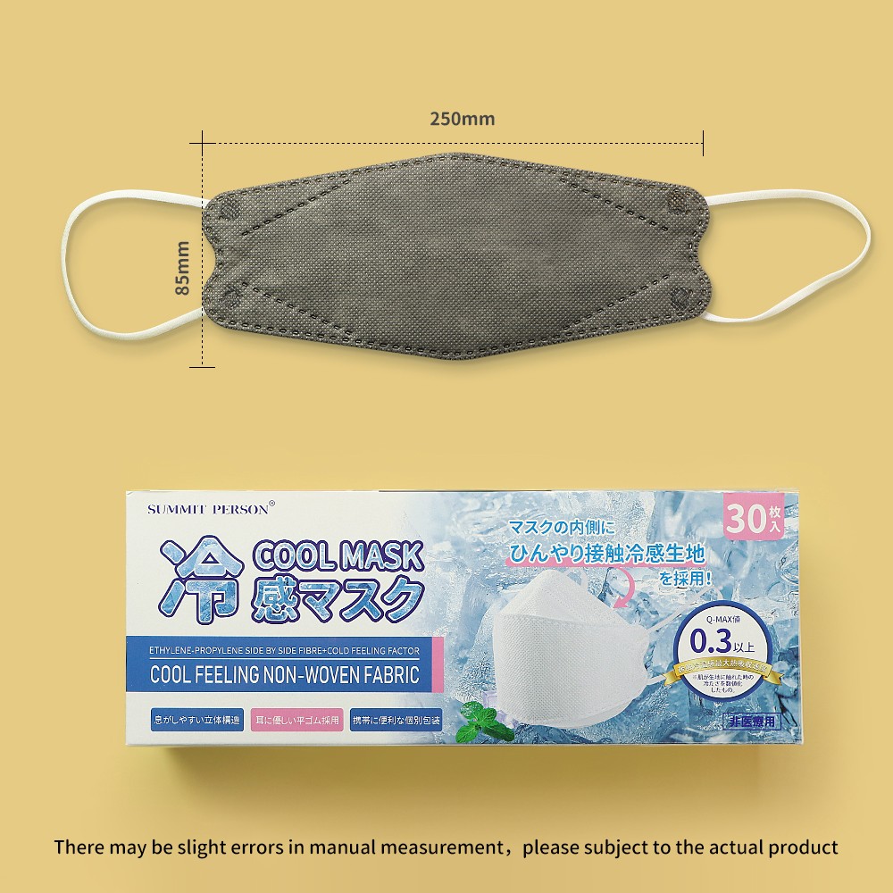 Adult Cold Summer Fish Shape FFP2 Face Mask Fabric Mask KN95 Mascarillas Protective Mouth Cool KN95 Mask 30pcs/box