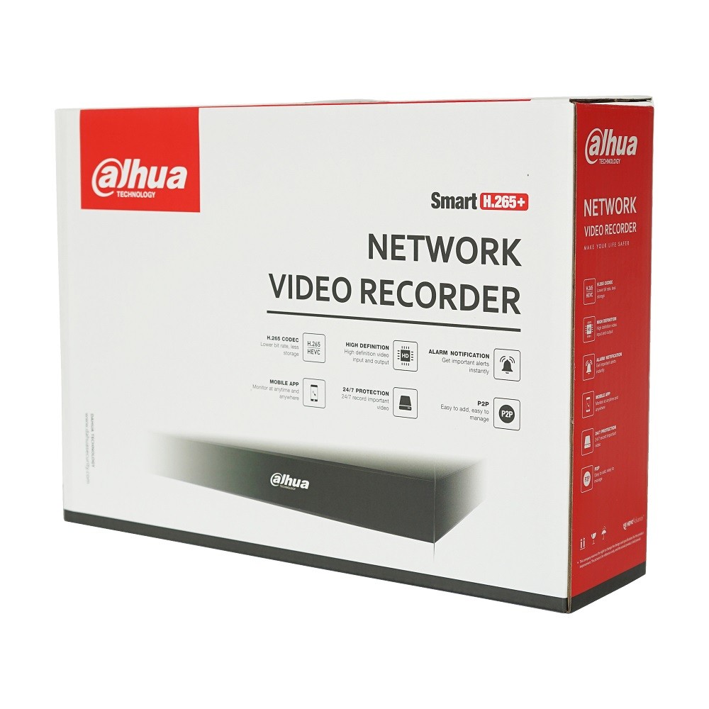 داهوا 4K H.265 PoE NVR NVR4104-P-4KS2/L NVR4108-8P-4KS2/L لكاميرا IP CCTV شبكة مسجل فيديو دعم Onvif بروتكال